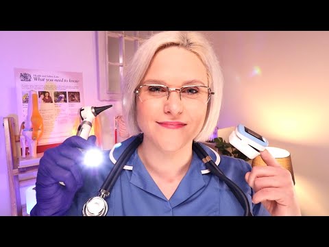 A Detailed Nurse ASMR Check Up Medical Exam: Physical & Mental Health