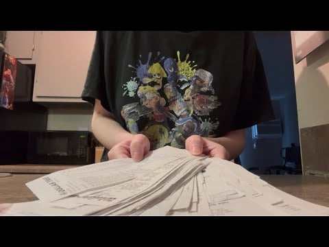 ASMR Receipt Ripping | (No Talking)