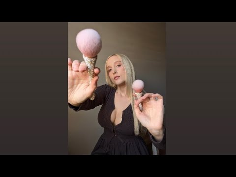 🎧ASMR Face Brushing😌🖌️💤 gently brushing your face to help you relax ✨