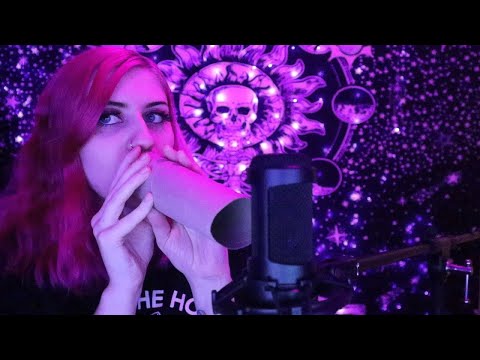 ASMR Mouth Sounds Through a Cardboard Tube 👄