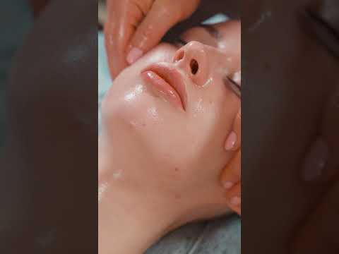 ASMR relaxing neck and facial massage for girl #asmrmassage