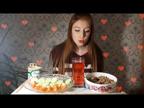 Мукбанк | Гречка с курицей | Не асмр