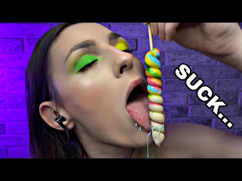 💦 Sloppy lollipop sucking ASMR 💦
