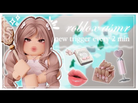 ꒰ roblox asmr 🌸 ꒱ ⋆˚࿔ ASMR BUT THE TRIGGERS CHANGE EVERY MINUTE .ᐟ 𝜗𝜚˚⋆