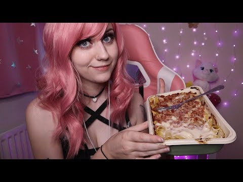 [ASMR] Eating Pasta & Talking About My Life