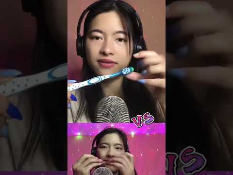 ASMR Sleep 💤 Which is better? #shorts  #asmrsleep #brush