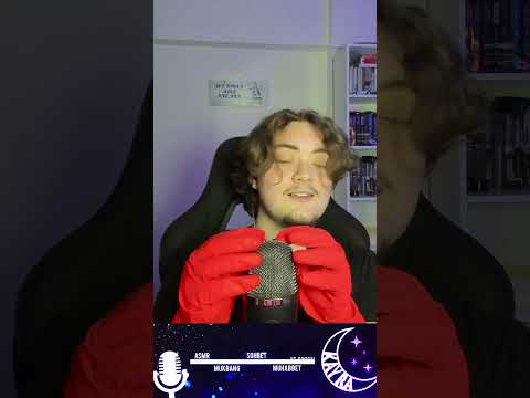 ASMR 😴 Eldiven ASMR 🧤 4 Farklı Eldiven Sesi 💤 #asmr #shorts #glovesasmr