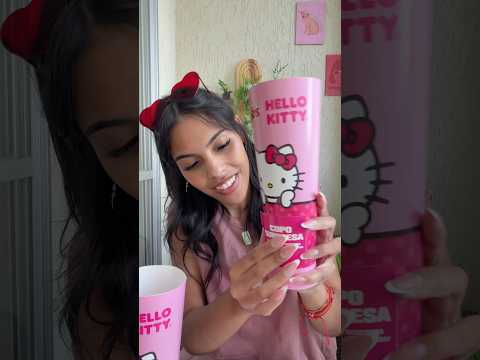 Copo surpresa da Hello Kitty #asmr #hellokitty #surpresa