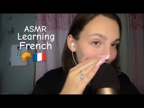ASMR | Learning basic words and phrases in French🇫🇷
