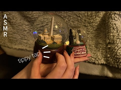 😁 Showing off my favorite snow globes! (no talking ASMR)