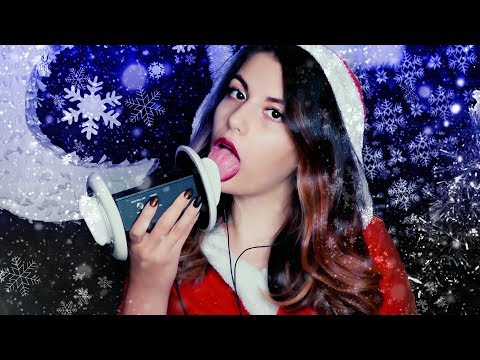 АСМР Новогоднее ЛИЗАНИЕ УШЕЙ 💦 АСМР Звуки РТА 💦 ASMR Mouth Sounds💦 Ears Licking