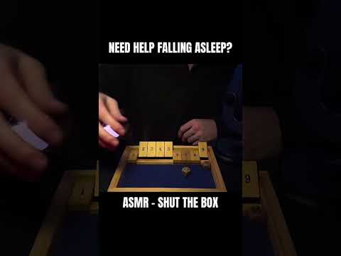 shut the box asmr 😴💤 | asmr soft, inaudible whispers, mouth sounds, tapping & wood sounds 🎲