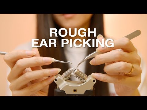 ASMR Rough Mic Picking using Dental Pick/Tweezers/Cotton Swab (No Talking)