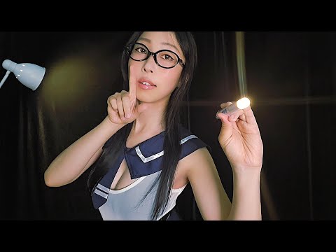 ASMR Shh.. FALL ASLEEP FOR ME 💙 Whispers, Body Tapping, Fabric Scratching, Brushing, Counting