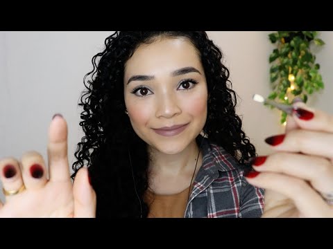 ASMR FAZENDO sua SOBRANCELHA delicadamente ♡