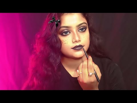 ASMR | Doing My Black Makeup | 🖤💄