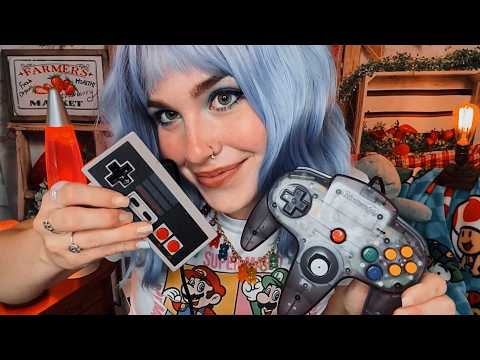 ASMR 90s Nostalgia: Nintendo 64 & NES Controller Tapping 🕹️ (Stimming & ND Safe Space)