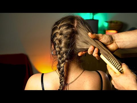 ASMR Gentle Hair Play & Brushing Sounds for a Peaceful Mind (No Talking)