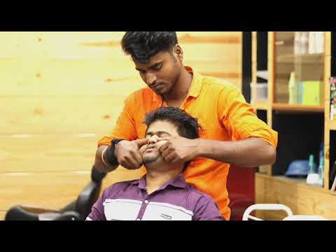 Very Energetic Deep Tissue Massage By Indian Barber Rajen | Neck Crack ASMR