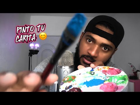 ASMR PINTANDO TU CARITA MÁS TAPPING