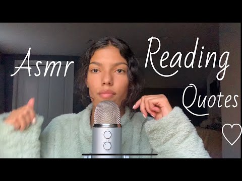 Amber’s ASMR: Relaxing you for bed ~ reading to quotes to help you sleep 💤