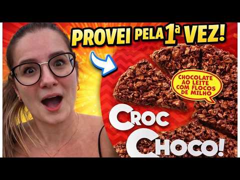 ASMR experimentando Croc Choco da Nissin #asmr