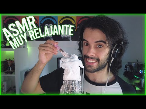 MI PRIMER ASMR CON ESPUMA MUY RELAJANTE🥰 - LESCOUSINSASMR