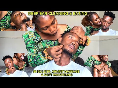 ASMR Ear Cleaning, Spit Painting, Face Nitpicking & Ear Eating for Deep Sleep ✨ Head & Shoulder 