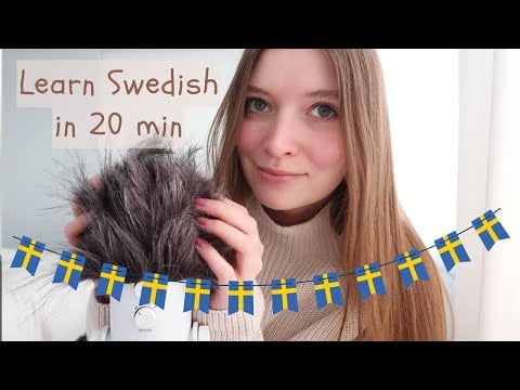 ASMR Learn Swedish in 20 min 🇸🇪 while sleeping - asmr på svenska - асмр урок шведского языка