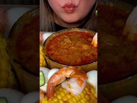 Would you eat this? #asmreating #shorts #asmr #ytshorts #seafoodboil
