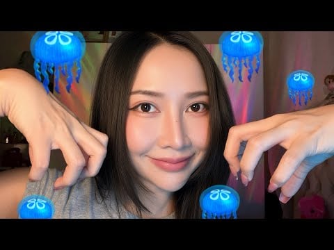 Jellyfish ASMR 🪼 Hand Movements & Mouth Sounds(เสียงปากและการเคลื่อนไหวของมือ)