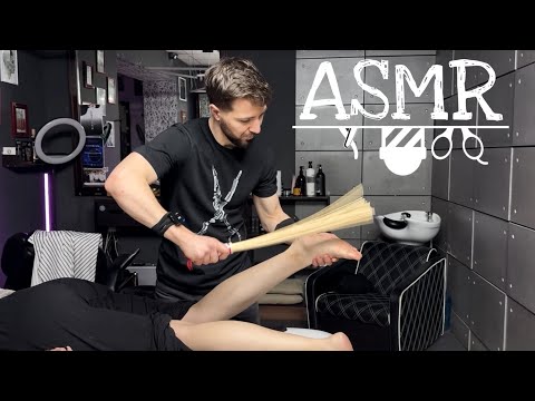💈ASMR BARBER | Relaxing Massage of a Girl’s Beautiful Legs After Your Working Day