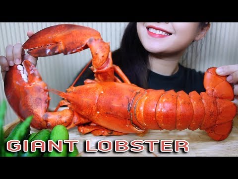 ASMR GIANT LOBSTER (EATING SOUNDS) No Talking | LINH-ASMR