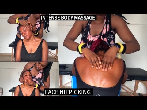 ASMR Scalp Scratching & Back Scratching with Makeup Application | Tingly Personal Attention
