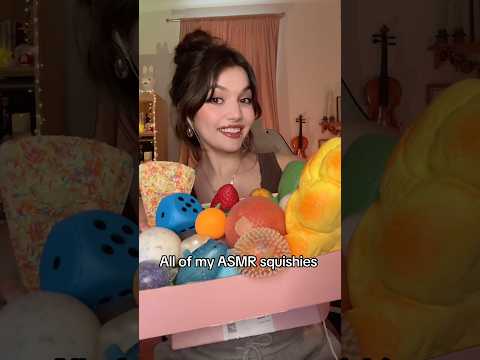 ALL OF MY ASMR SQUISHIES #asmr #asmrsounds #asmrvideo