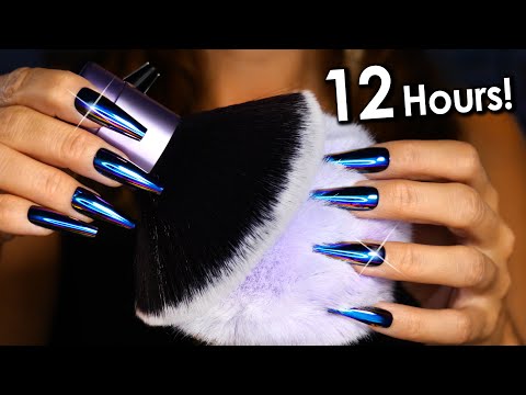 12 Hours ASMR Brain Melting MASSAGE & Brushing 😴 4k (No Talking)