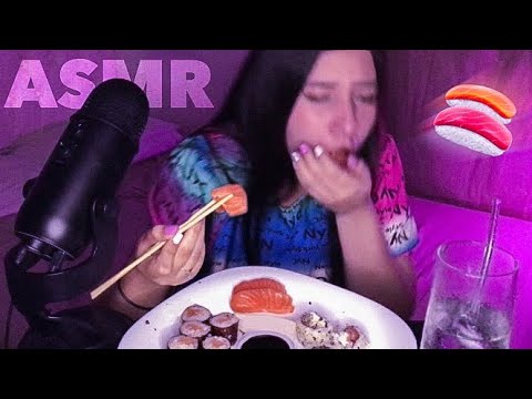 ASMR COMENDO SUSHI PELA PRIMEIRA VEZ