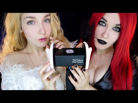 АСМР 😈  Релакс с Демоном и Ангелом [Шепот, Тк-Тк] 👼 ASMR Relax with Demon and Angel [Whisper, Tk-Tk]