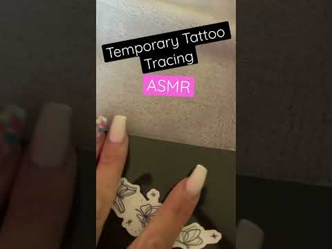 ASMR TATOO TRACING BUT NO MIC LOFI STYLE #shorts #asmr
