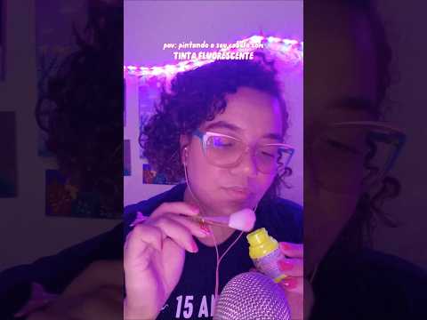pintando o seu cabelo COM TINTA 😱 #asmr #relax #pov #asmrcameratapping #asmrvideo #asmrsounds