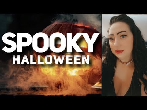 ASMR | SPOOKY HALLOWEEN AMBIENCE - Ghosts, Bats, & Water Dripping in Cave