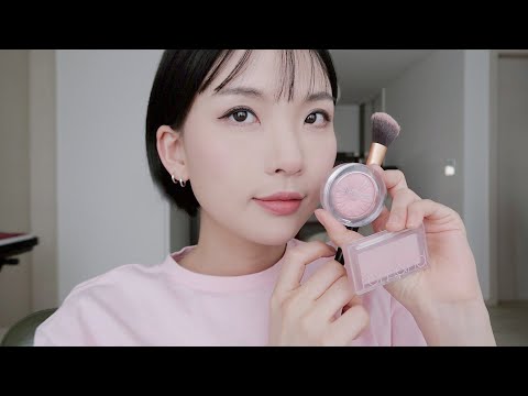 ASMR | 구독자분들 추천 쿨톤템 사서 메이크업 🫶🏻