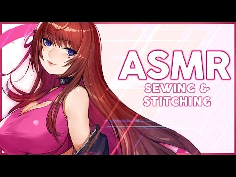 [ASMR] Sewing, Stitching and Scratching Your Ears |🌸