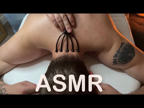 Relaxing ASMR Shoulder Massage & Scalp Care for Stress Relief and Sleep 💤