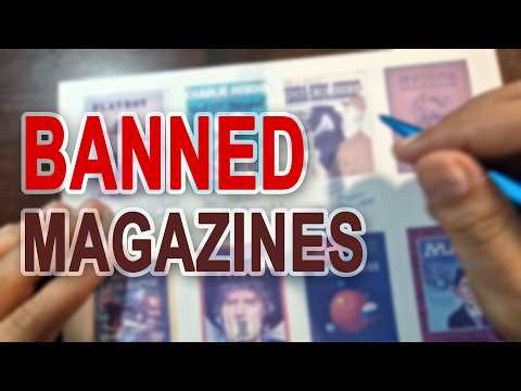 Banned Magazines Around the World | ASMR