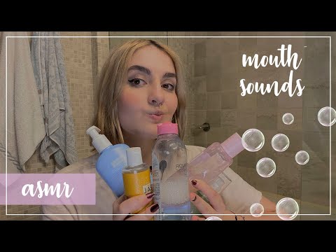 ASMR español - mi RUTINA de skincare de NOCHE (mouth sounds) - Ale ASMR :)