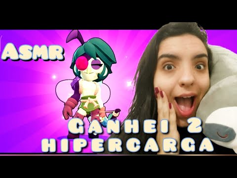 ASMR - BRAWLSTARS - GANHEI DUAS HIPERCARGA + JOGANDO COM O ANGELO