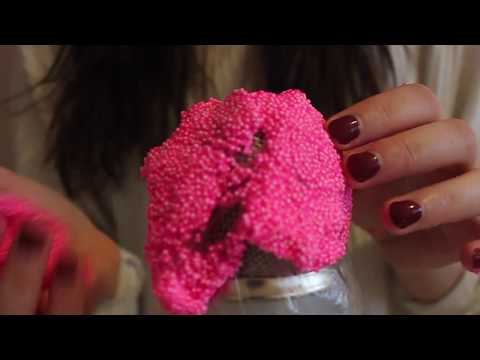 ASMR | Pink Clay On Mic + crinkles