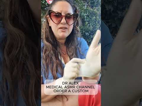 ASMR GLOVE TRIGGERS ADD #triggersforsleep #asmrchannel #nurse #roleplay #funny