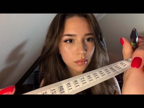 ASMR Measuring Every Inch of Your Face ♡ Personal Attention & Writing Sounds